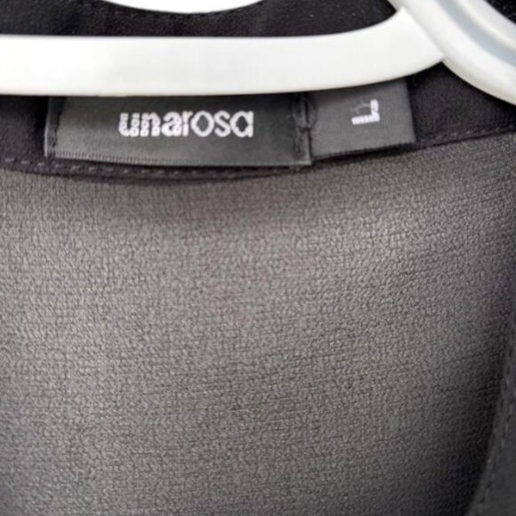 Unarosa black sleeveless chiffon top size L - Picture 4 of 4